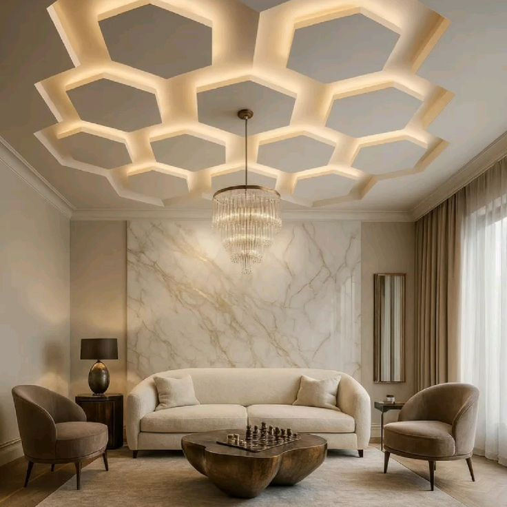 Modern Luxury False Ceiling Showcase